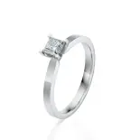 Pierścionek z białego złota z diamentem AJPZ_117